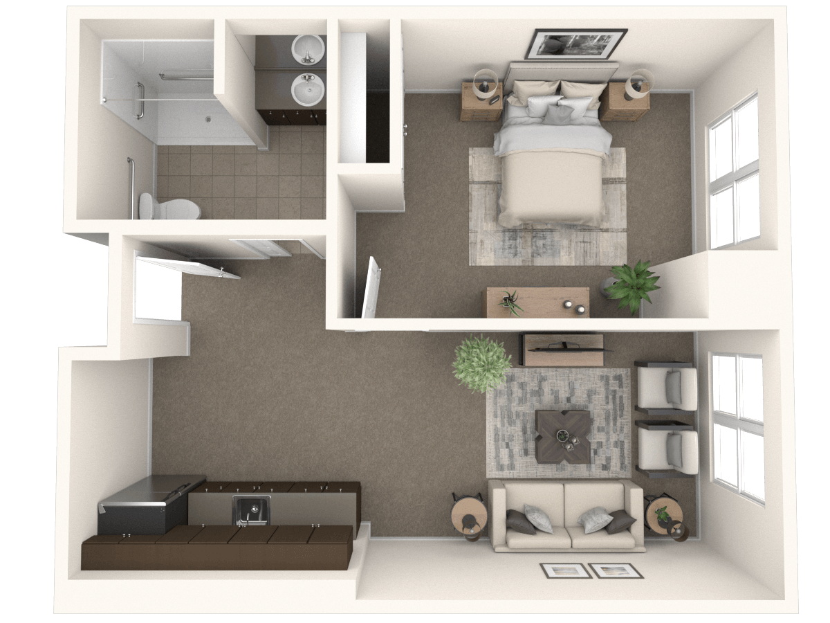 Arbor Terrace Basking Ridge - 1 Bedroom, 1 Bath - 573 Sq Ft